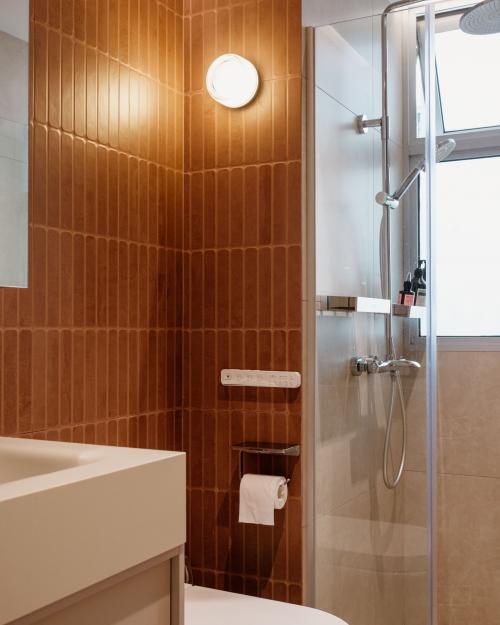 Contemporary Bathroom at Ecopolitan Condo