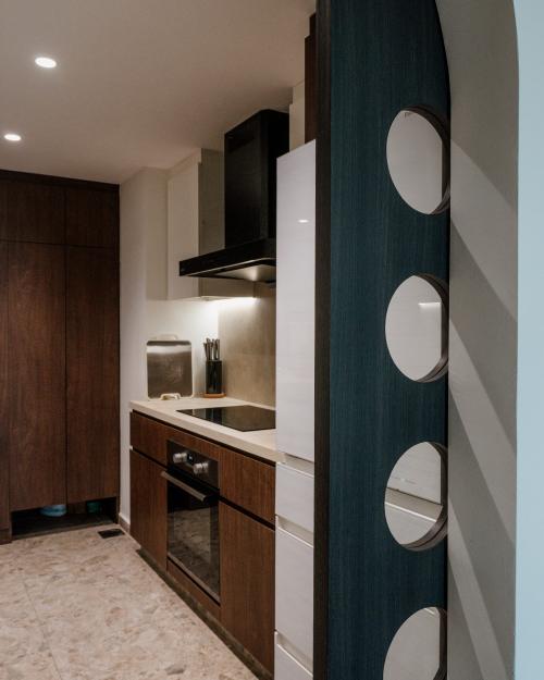 Contemporary Kitchen at Ecopolitan Condo