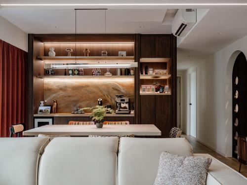 Contemporary Dining Room at Ecopolitan Condo