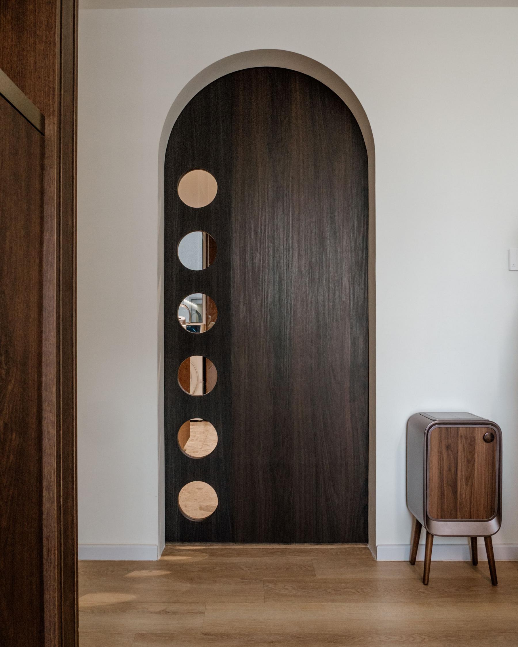 Contemporary Hallway with Vinyl Flooring and Flooring