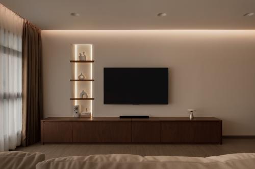 Minimalist Living Room at 307B Tengah