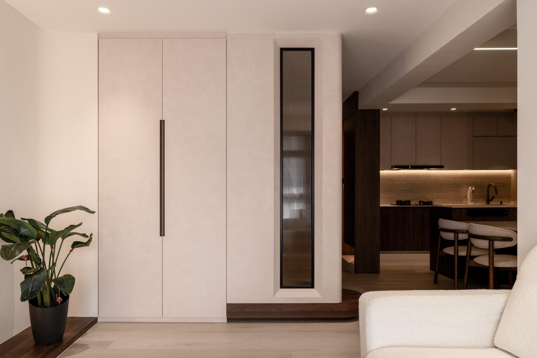 Contemporary Living Room with Wood Flooring and Sofa