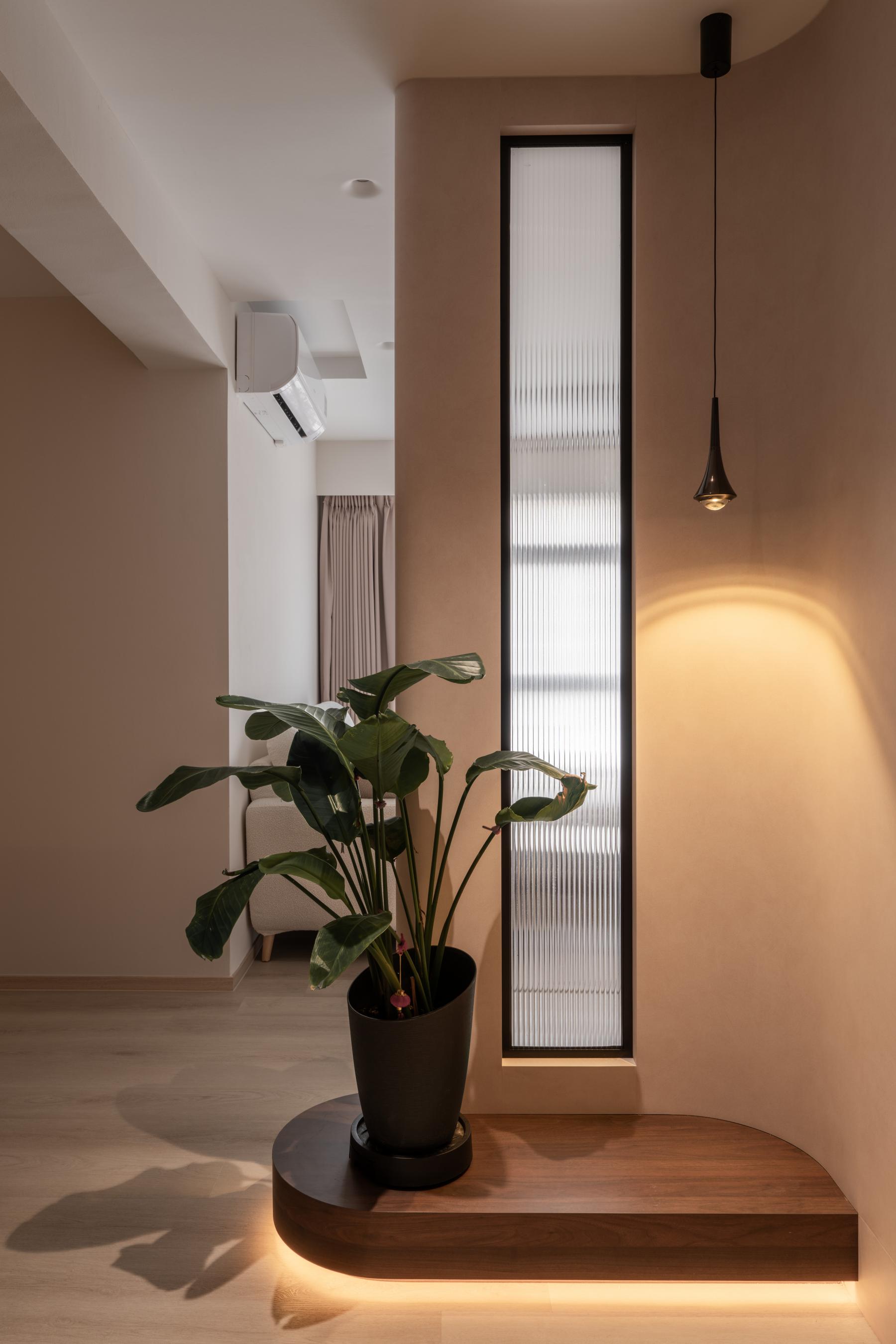 Contemporary Entryway with Wood Flooring and Flooring