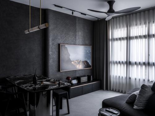 Minimalist Living Room at Macpherson Weave