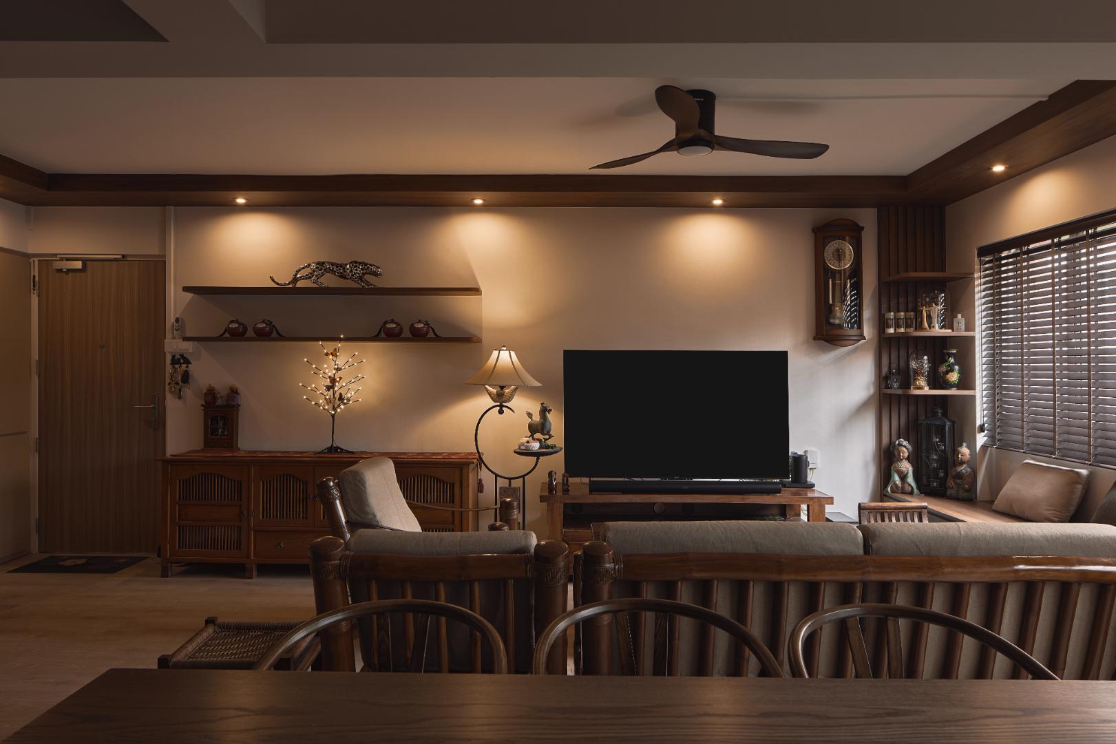 Contemporary Living Room with Settee and Sofa
