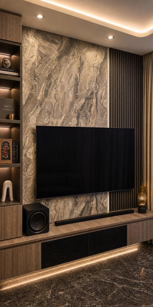 Modern Living Room at Avenue South Residence