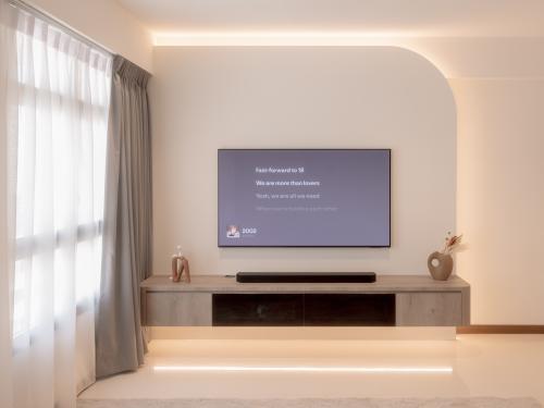Minimalist Living Room at Plantation Grove @ Tengah