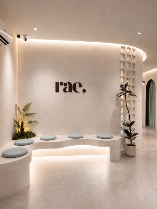 Minimalist Entryway at Rae Beauty Salon