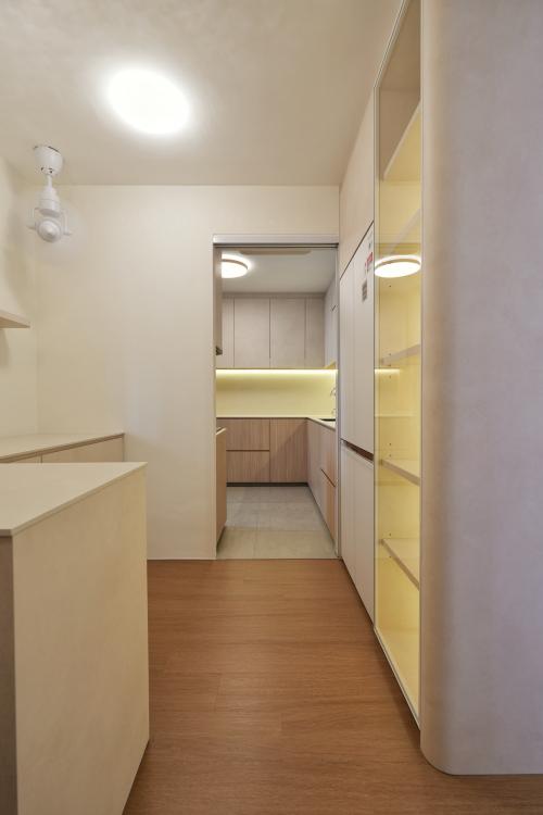 Minimalist Pantry at 4-room BTO cream