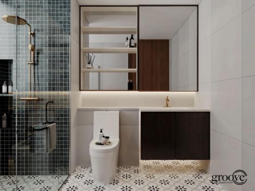 Modern Bathroom at Inflora Condo