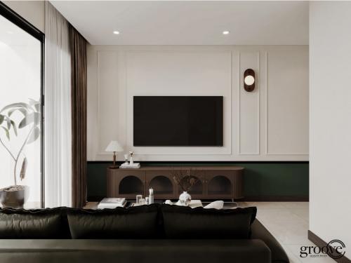 Modern Living Room at Inflora Condo