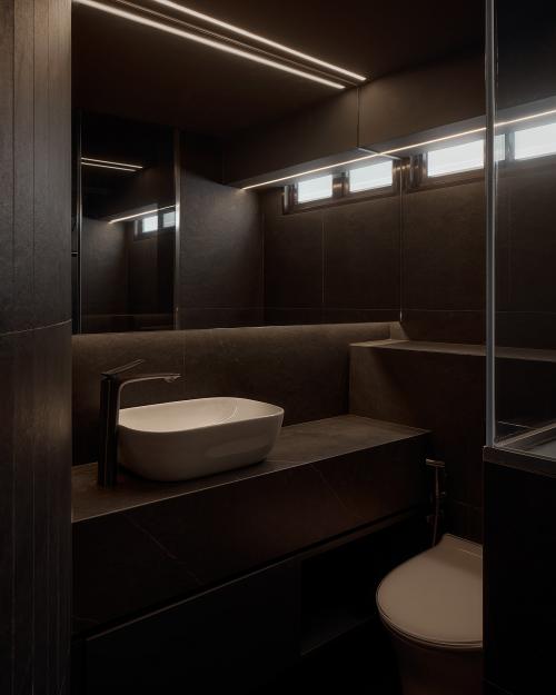 Contemporary Bathroom at 66 Marine Drive