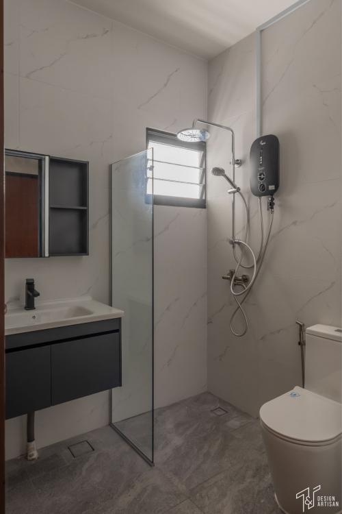 Scandinavian Bathroom at Punggol Way