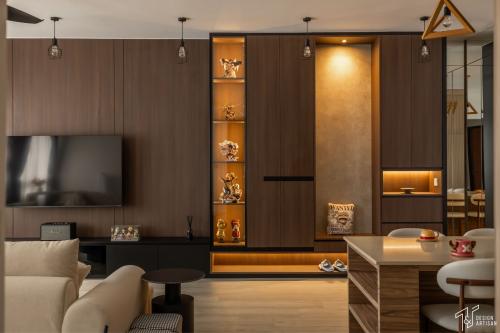 Scandinavian Living Room at Punggol Way