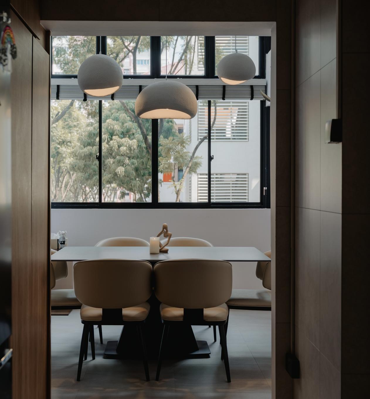 Scandinavian Kitchen with Kitchen Window and Cupboard