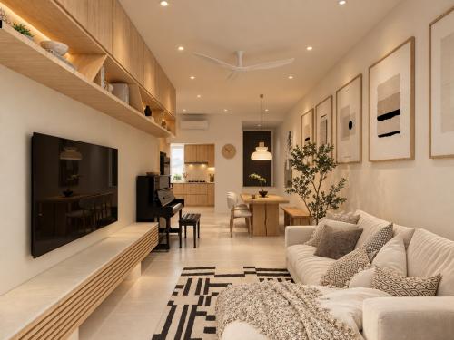 Contemporary Living Room at Seletar Springs