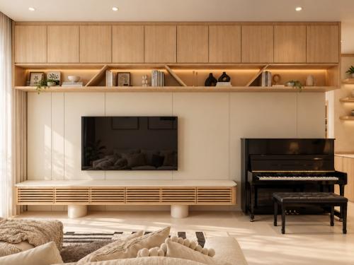Contemporary Living Room at Seletar Springs