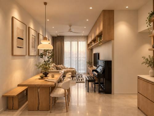 Contemporary Living Room at Seletar Springs