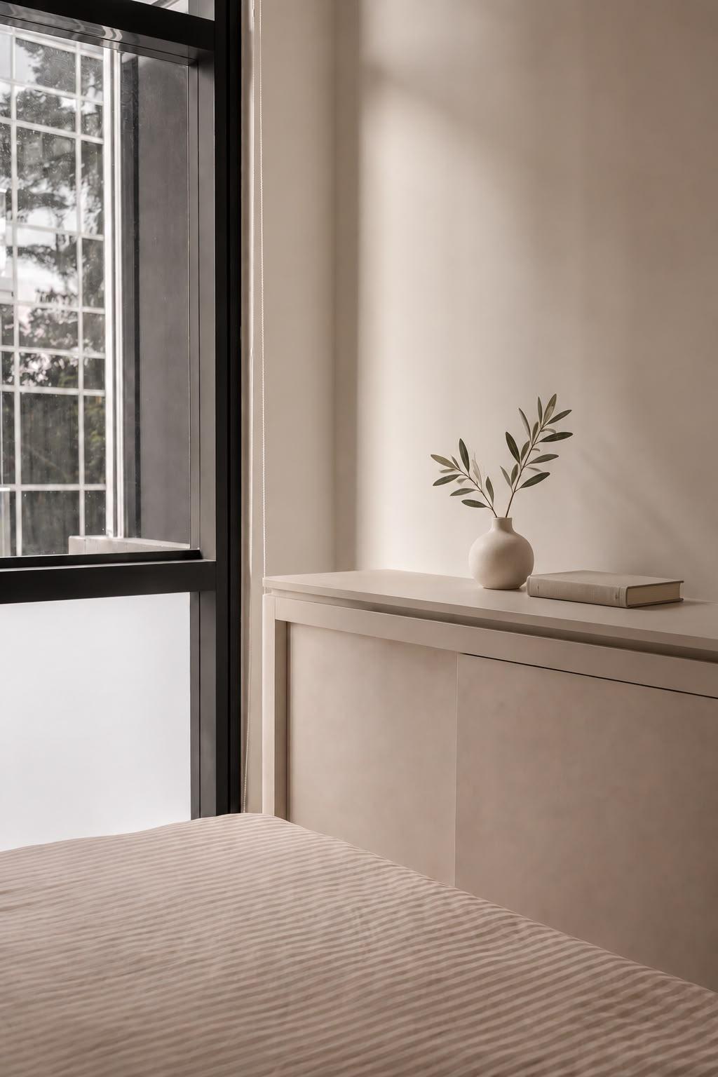 Contemporary Bedroom with Wardrobe and Sliding Wardrobe