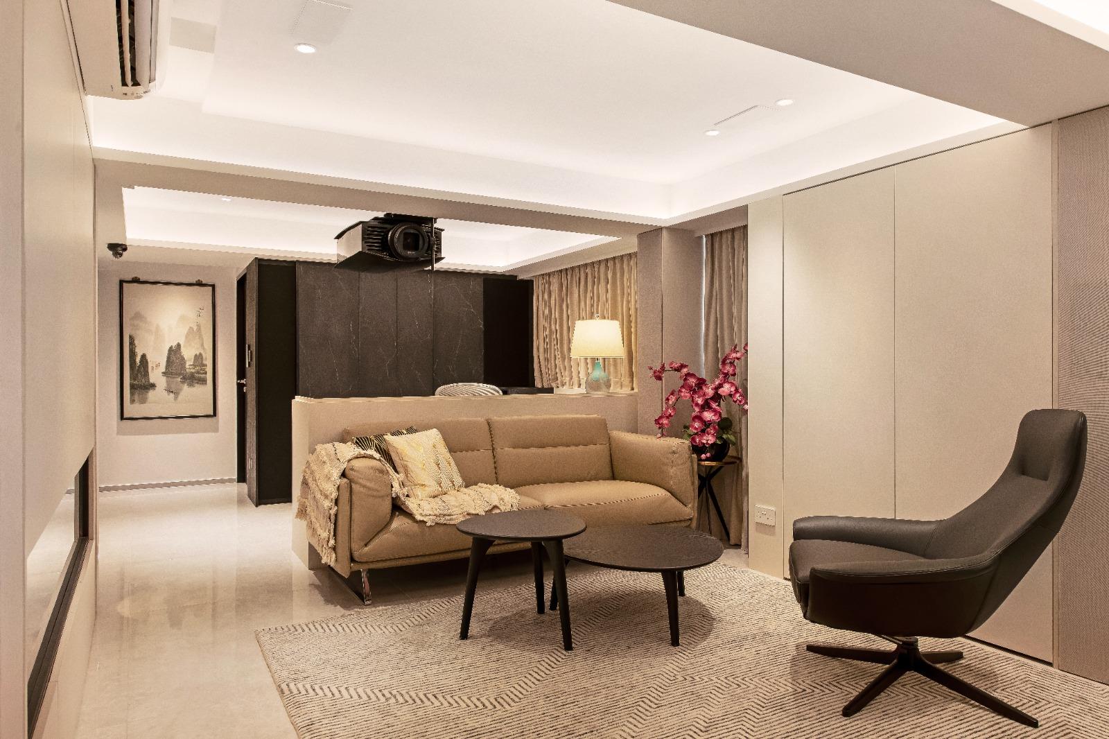 Modern Living Room with Sofa and Coffee Table