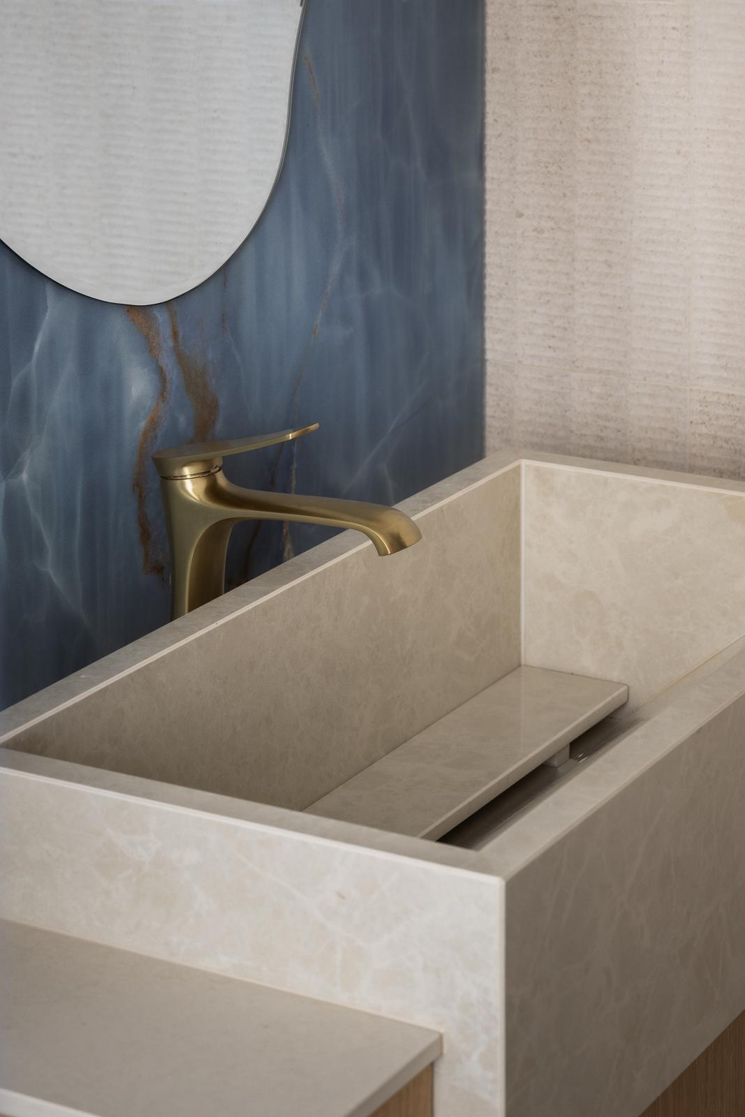 Contemporary Bathroom with Mirror and Bathroom Mirrors