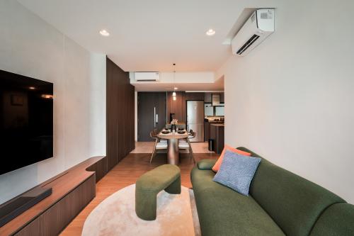 Modern Living Room at Condominium at 57 Pasir Ris Dr 1 #04-09 Belysa