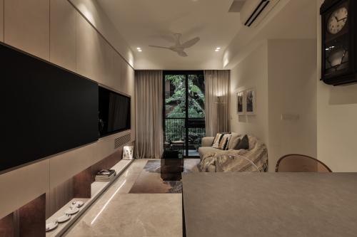 Modern Living Room at Condominium at 11K Toh Tuck Rd