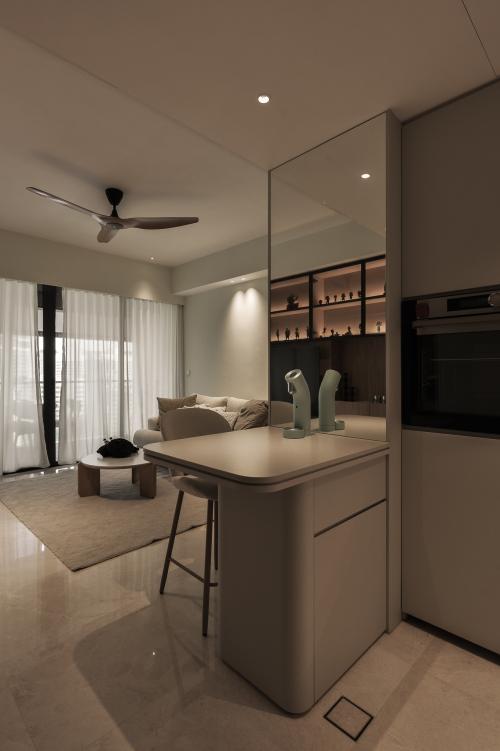Modern Home Bar at Condominium at 5 Derbyshire Rd