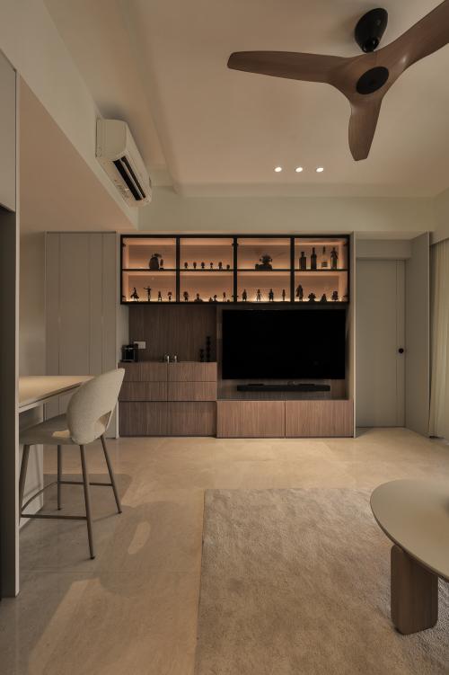 Modern Living Room at Condominium at 5 Derbyshire Rd