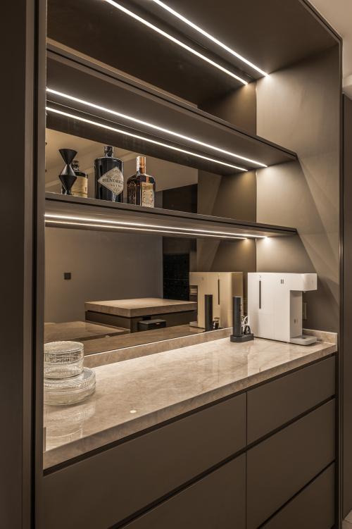 Modern Home Bar at Condominium at Toa Payoh Lor 1