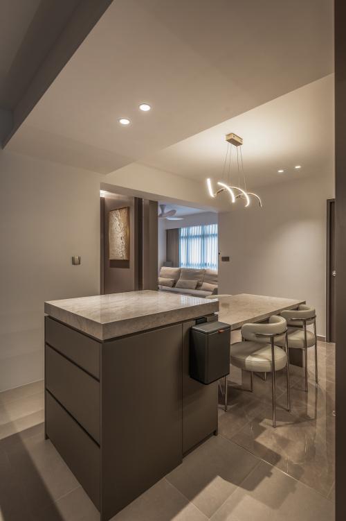 Modern Home Bar at Condominium at Toa Payoh Lor 1