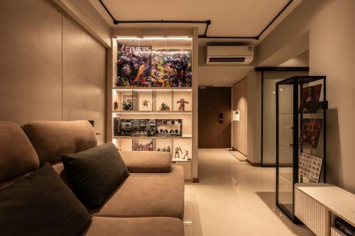 Modern Living Room at Condominium at 179B Hougang St
