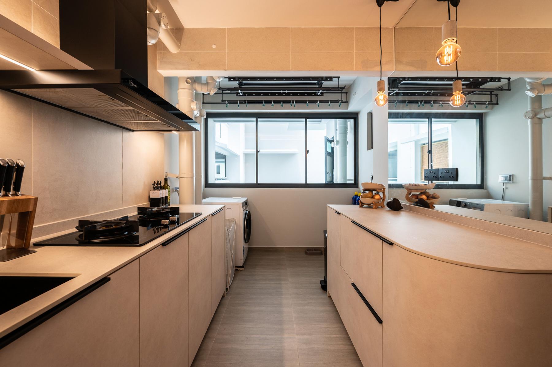 Modern Kitchen with Countertop and Cupboard