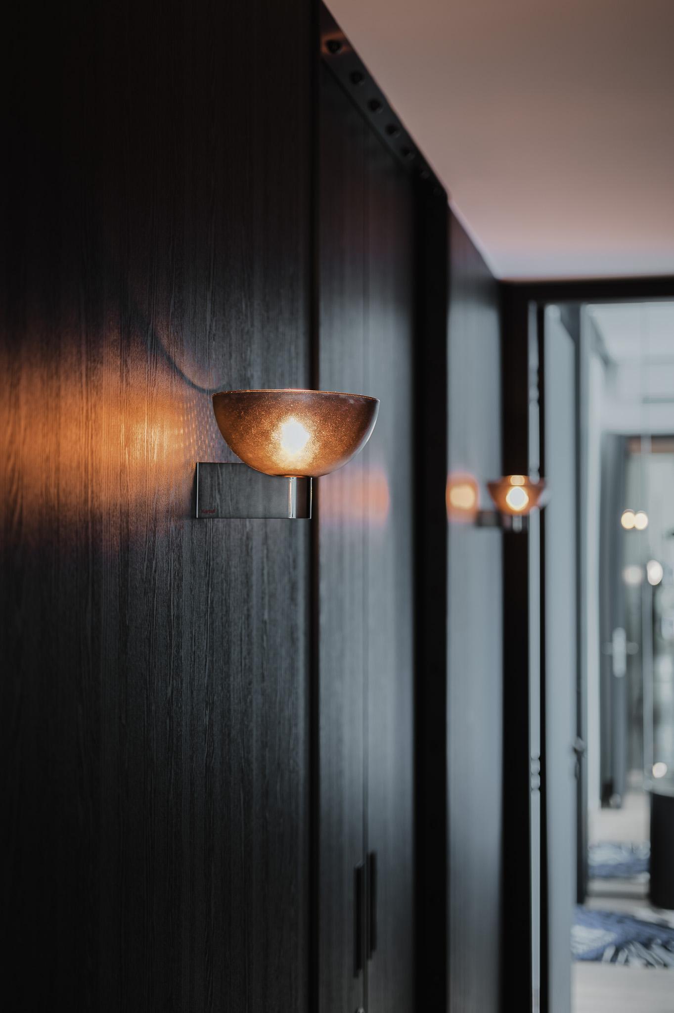 Industrial Foyer with Lighting and Lamps