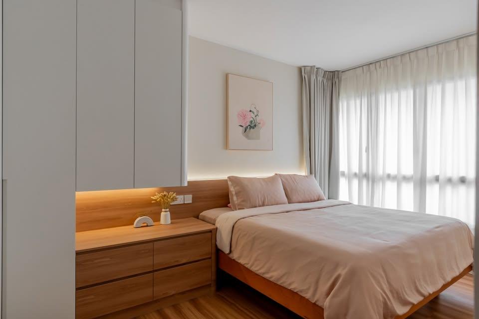 Modern Bedroom with Cove Lighting and Wardrobe