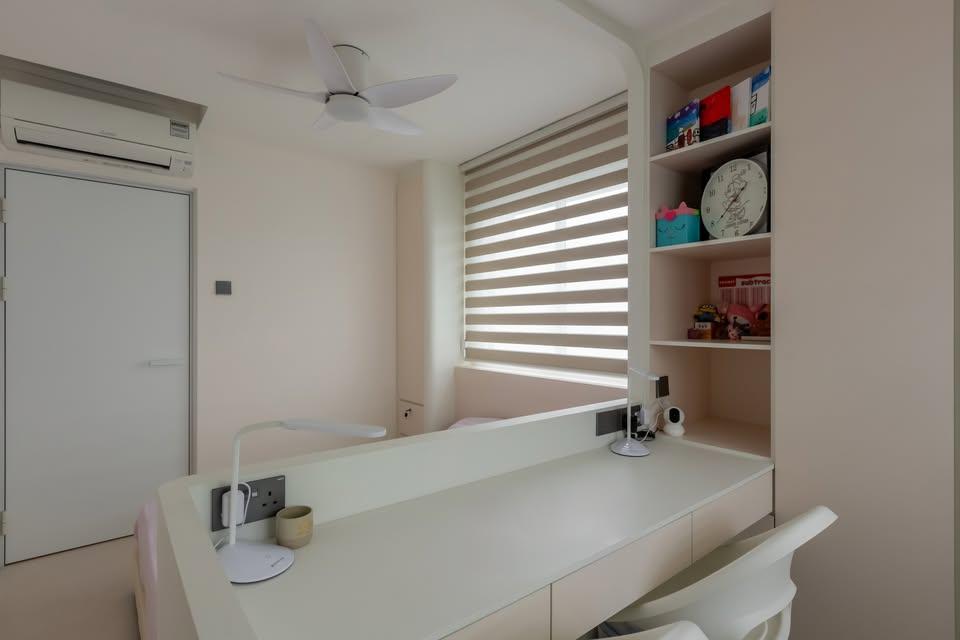 Modern Study with Desk and Desk Chairs