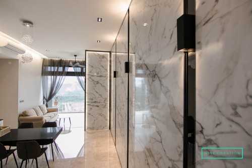 Contemporary Living Room at 65 Chestnut Avenue