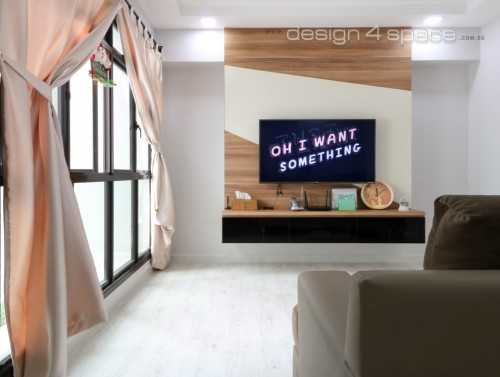 Contemporary Living Room at Sengkang - 121C Sengkang Way (HDB)