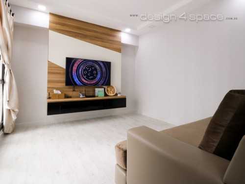 Contemporary Living Room at Sengkang - 121C Sengkang Way (HDB)