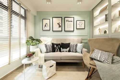 Scandinavian Living Room at Buangkok Edgeview