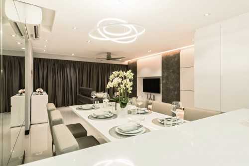 Modern Dining Room at Skyline