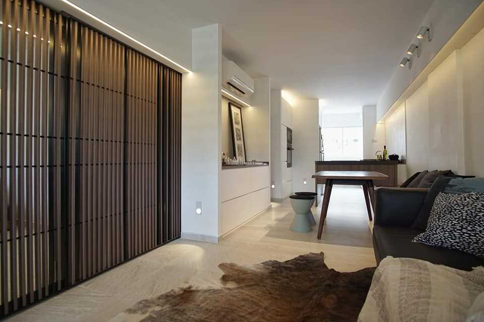 Minimalist Living Room with Sofa and Lighting