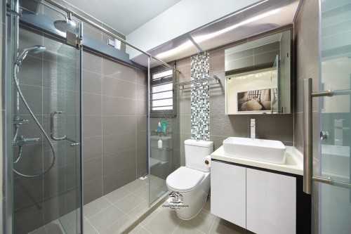 Modern Bathroom at Sengkang - Blk 336B Anchorvale Crescent (HDB)