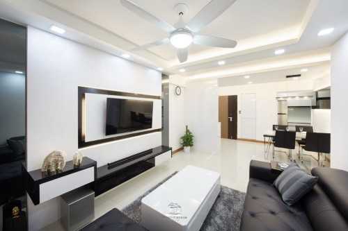 Modern Living Room at Sengkang - Blk 336B Anchorvale Crescent (HDB)