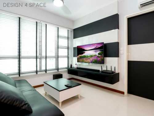 Contemporary Living Room at Sengkang - 418A Fernvale Link (HDB)