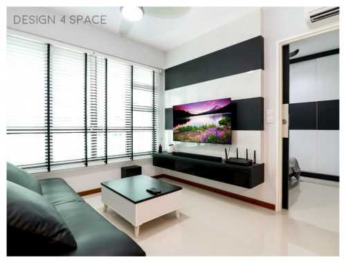 Contemporary Living Room at Sengkang - 418A Fernvale Link (HDB)