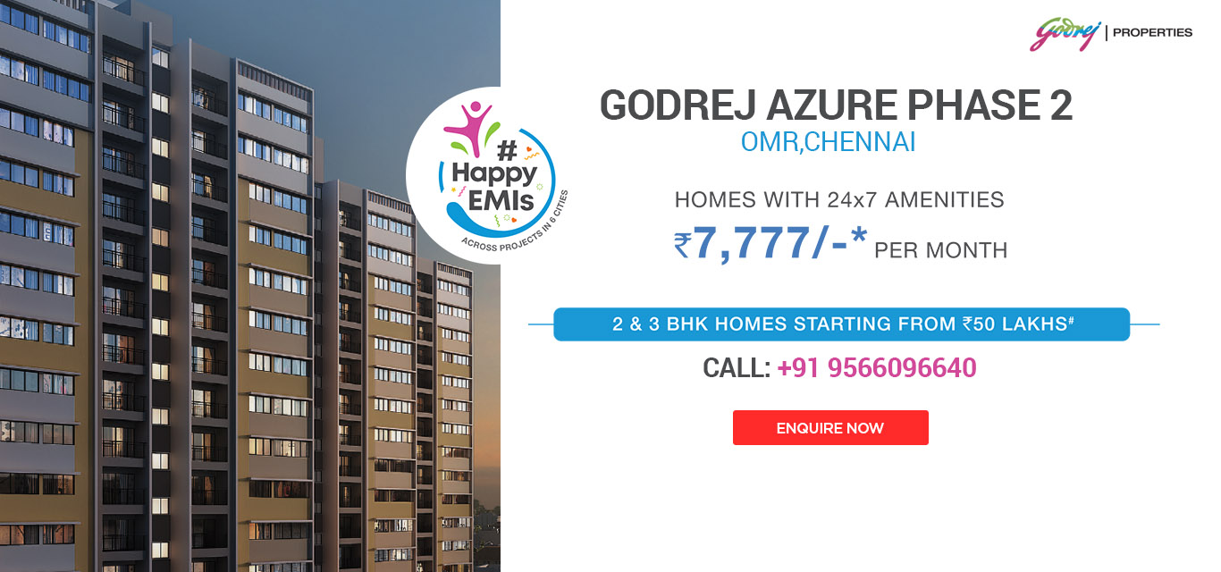Godrej Azure Phase 2 OMR Road Chennai banner