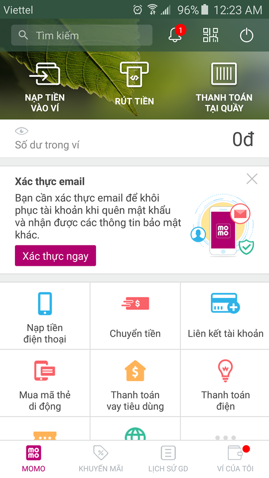 hướng dẫn cài đặt momo