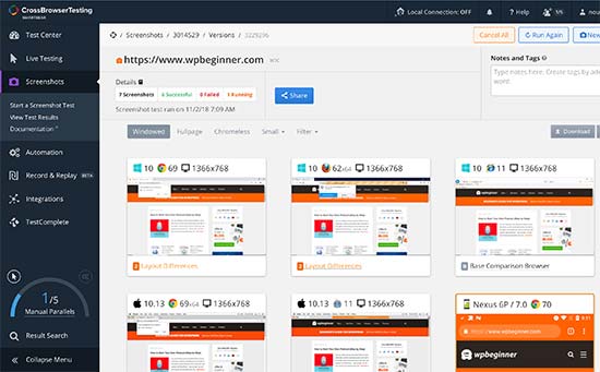 IdolTV kiểm tra chéo website trên các trình duyệt 4