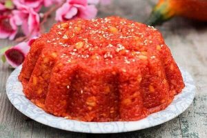 cách nấu xôi gấc